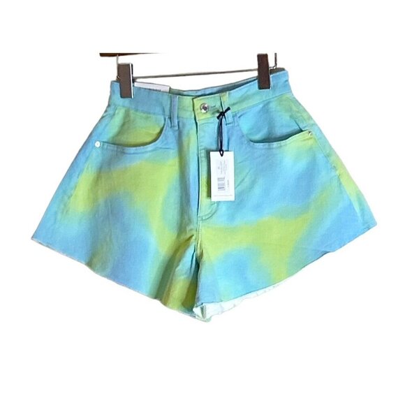 Revolve WeWoreWhat Flare Bell Shorts in Tie Dye Size 29 NWT - Picture 3 of 8